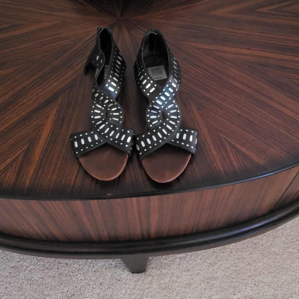 Black gladiator sandal